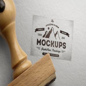 高档牛皮纸品牌Logo印刷效果展示样机 Logo Mock-Up / Exclusive Paper Edition 1插图2