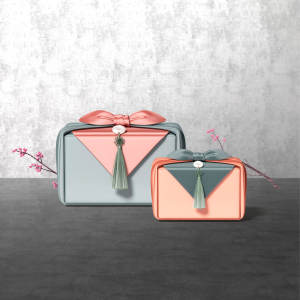 古典韩风秋夕/中秋节礼品海报设计模板[PSD]