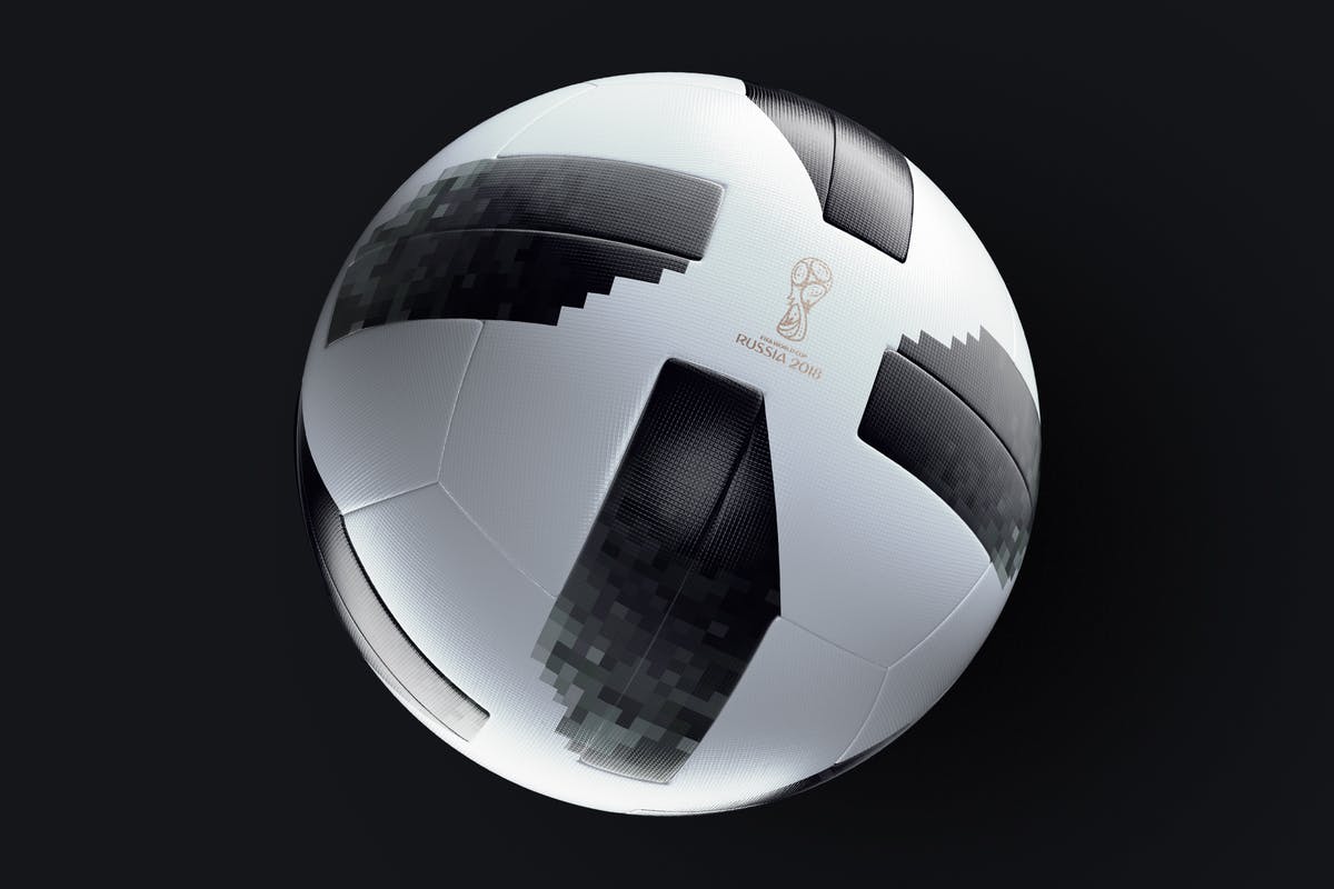 4K高分辨率世足联官方足球样机展示模板 Official Match Ball 2018 | 4K Mockup