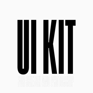 创意设计产品展示网站UI套件 QAITOMO UI KIT [Sketch&PS]