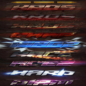 游戏海报特效字体photoshop字体图层样式下载[PSD]