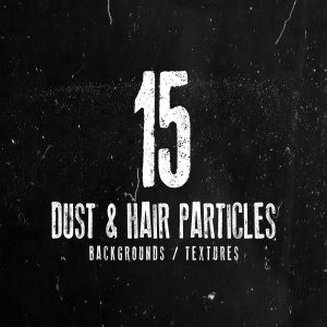 15款微粒毛发做旧效果纹理背景素材 15 Dust and Hair Particles Backgrounds / Textures