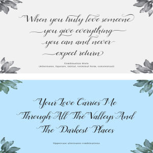 优美典雅的Script Font： Ellizabeth [TTF]