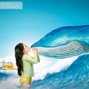 夏季暑假儿童水上乐园活动广告海报设计套装