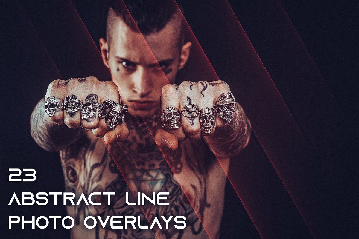 时尚运动抽象线条照片叠层背景素材下载