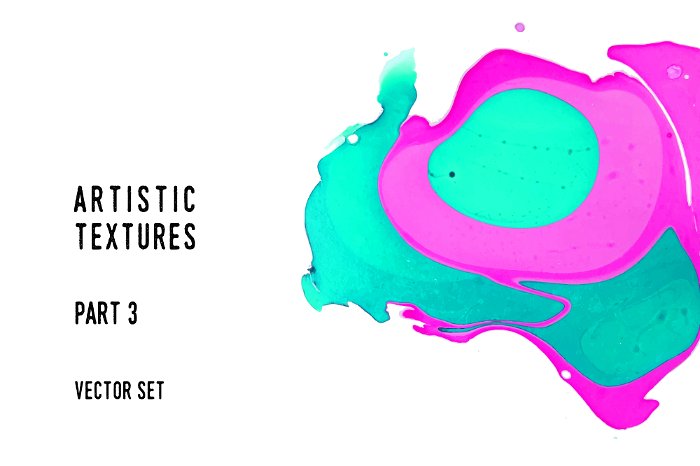 时尚抽象大理石材质颜料纹理 Artistic textures. Part 3