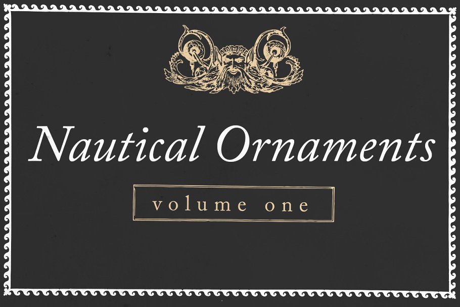 航海装饰元素插画素材 Nautical Ornaments Set