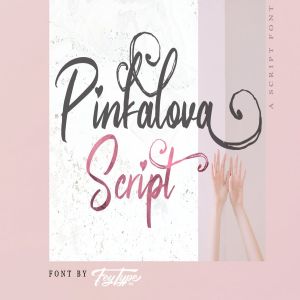 充满爱意独特设计英文手写字体 Pinkalova – Handwritting Script Font