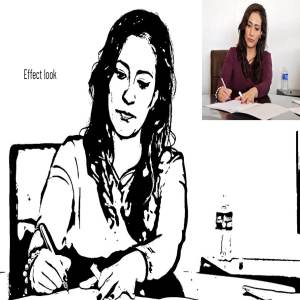 照片转矢量墨水艺术风格ps动作下载 Vector Tracing Photoshop Action