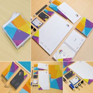 企业品牌办公用品样机套装 Stationery Mockups