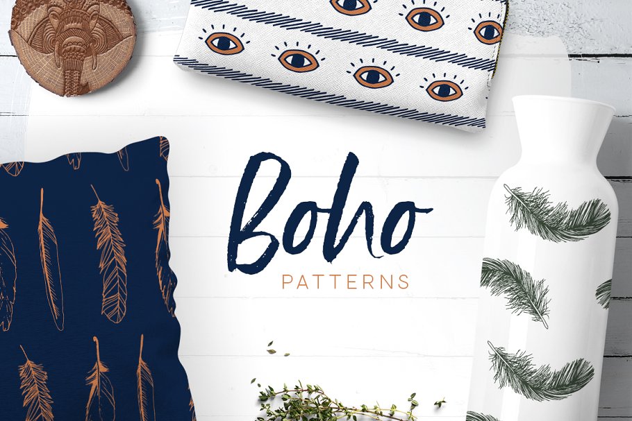 波希米亚花纹集 Bohemian Look Patterns Collection