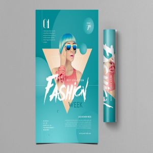 时装周活动宣传海报设计模板 Fashion Week Flyer