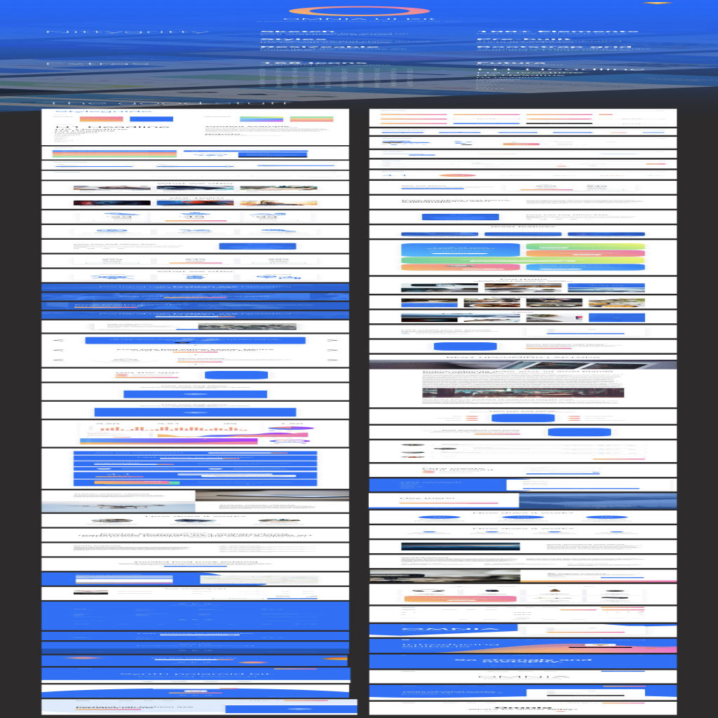 一流设计素材网下午茶：超现代时尚多彩设计风格的企业产品官网WEB UI KITS套装下载[Sketch]