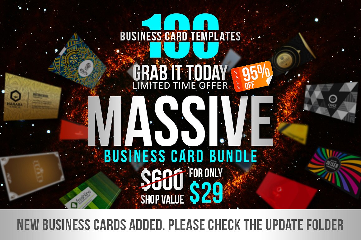 100个高品质的名片卡片设计模板