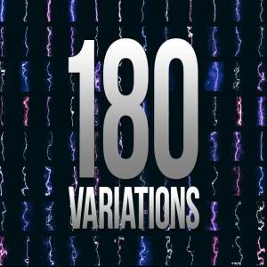 180种电流通电效果PS笔刷 180 Electrifying Lightning Strikes