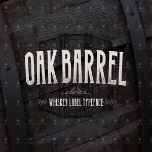 老式衬线字体 Oak Barrel – Whiskey Label Font
