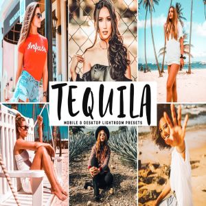 淡红暖色系性感人像摄影后期调色LR预设 Tequila Mobile & Desktop Lightroom Presets