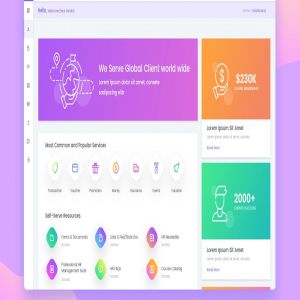 公司OA系统人力资源管理模块网站UI设计套件1 Company Dashboard UI KIT, Employer Portal Design