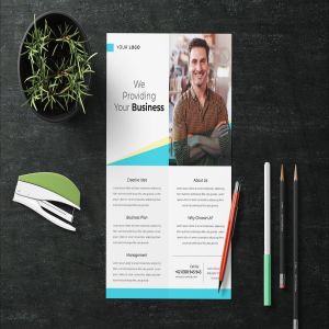 经典简约版式设计企业传单模板 Simple Corporate Flyer Template
