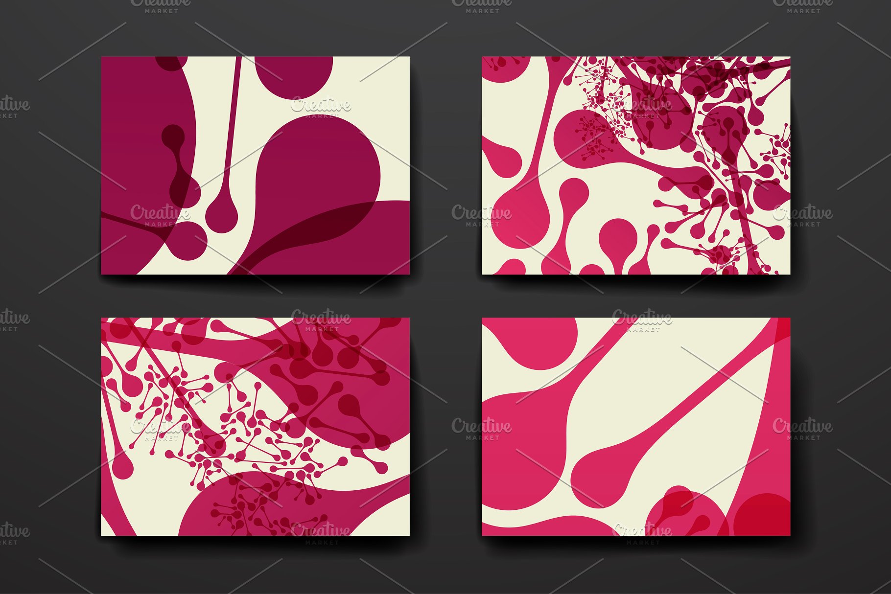 抽象几何图案背景纹理素材 Abstract Templates and Backgrounds