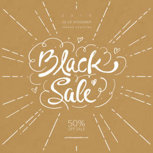 黑色星期五折扣促销购物狂欢活动海报模板