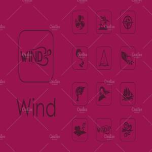 16枚简约风主题图标 16 wind simple icons