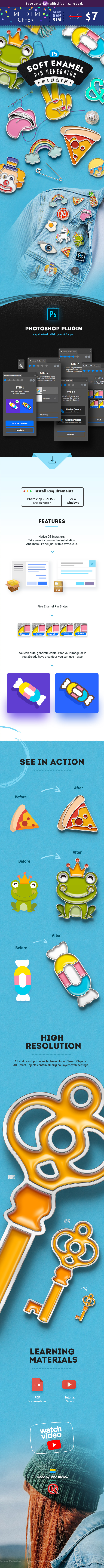 软搪瓷胸针图案生成器下载 Soft Enamel Pin Generator [exe,pkg]