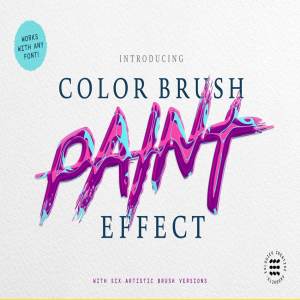 抽象油漆涂抹效果PS字体样式 ABSTRACT PAINT TEXT EFFECTS插图1