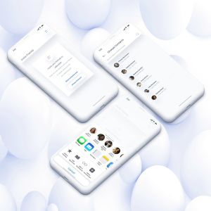 电子钱包APP应用邀请朋友注册界面UI模板 Wallet Invite Friends Mobile Ui for IPhoneX