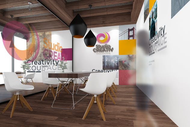 工作室/办公室品牌样机模板v2 Studio/ Office Branding Mockups V2