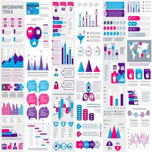 多用途数据可视化信息图表幻灯片设计元素 Infographic Elements
