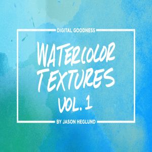 独特的抽象水彩纹理套装Vol.1 Watercolor Textures Vol. 1