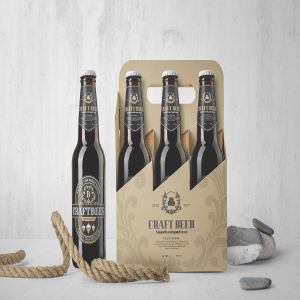 啤酒瓶包装样机 Beer Bottles Mockup