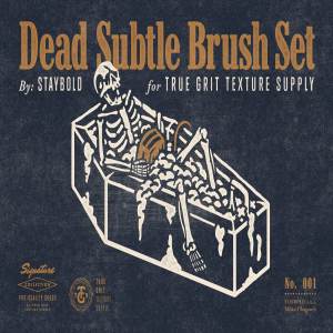 磨损折痕皱褶做旧纹理PS笔刷合集 Dead Subtle Brush Set