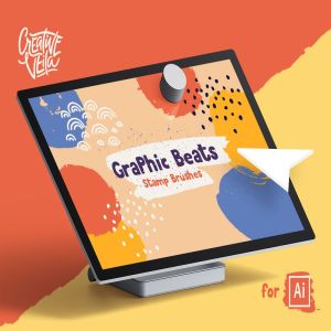 AI插画设计笔刷&符号合集 Graphic Beats: Illustrator Brushes