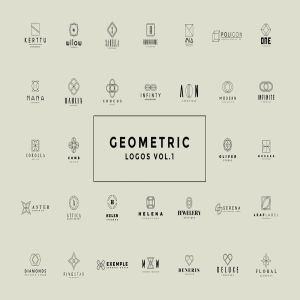 50个几何图形Logo设计模板V1 50 Geometric Logos Vol.1