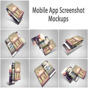 APP应用界面设计截图预览样机模板 Mobile App Screenshot Mockups插图1