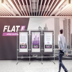 展览馆广告海报展示样机模板 Ad In The Exhibition Hall Mockups