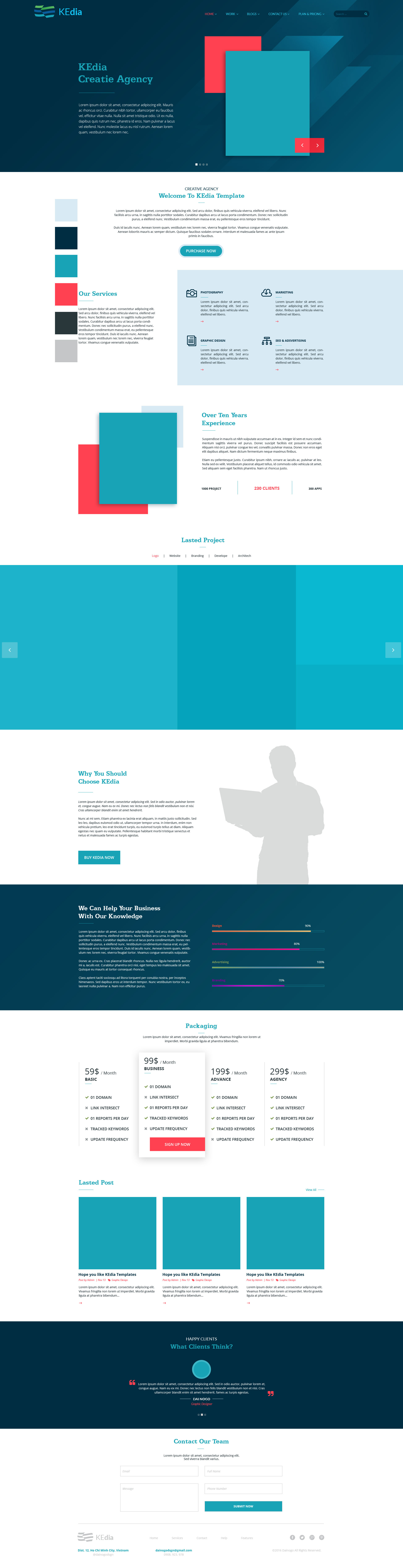 官方网站首页设计模板 Kedia Website Templates