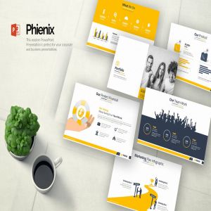超高品质企业介绍PPT幻灯片模板素材 Phienix Powerpoint Presentation