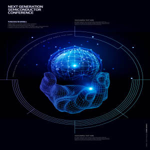 未来高科技概念海报设计模板[PSD]