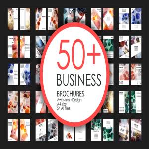 50+企业画册模板合集 50+ Business Brochures Bundle