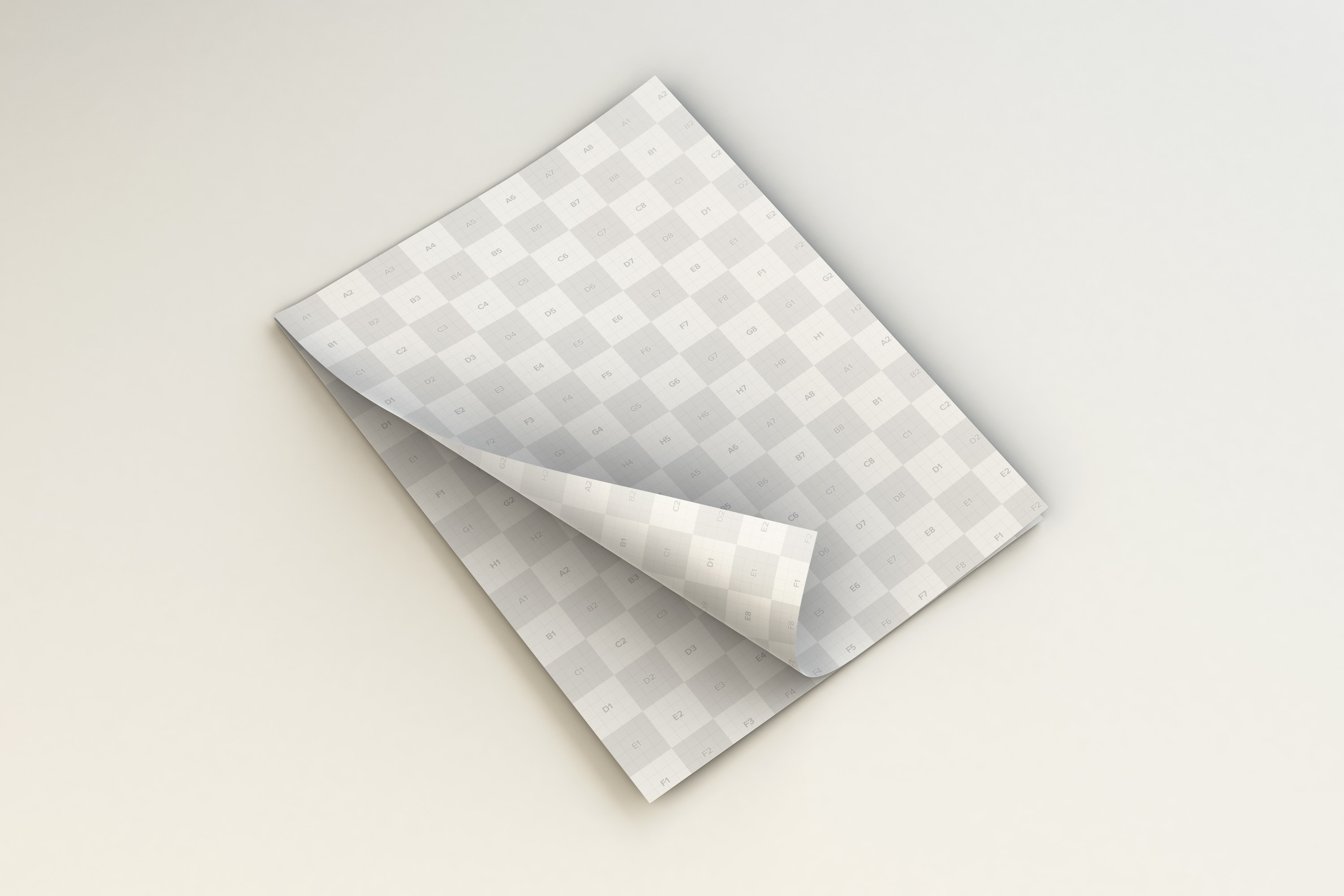 A4纸尺寸企业传单版式设计样机模板02 Flying A4 Paper Mockup 02