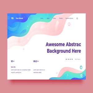 抽象流体背景网站着陆页设计模板 SRTP – Abstract Background.36