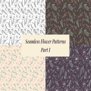 花卉图案无缝背景素材合集v1 Seamless Flower Patterns – Part I