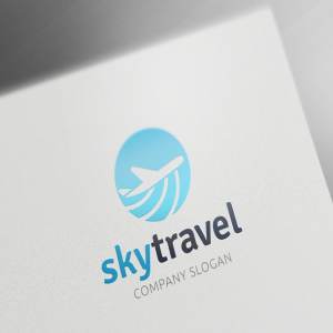 航空旅行主题Logo模板 Sky Travel插图1