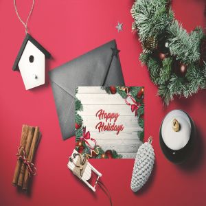 简约优雅圣诞贺卡设计模板v2 Christmas – Greeting card V.2插图2