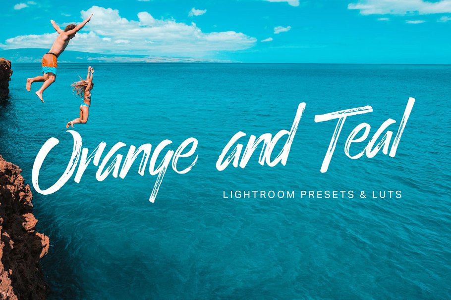 橙色和茶色调色滤镜LR预设 Orange Teal Lightroom Presets + LUTs