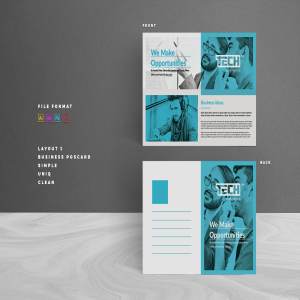 商务三折页小册子明信片 Postcard Postcard