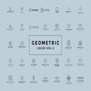 极简主义几何图形Logo标志模板V2 Geometric Logos Vol.2